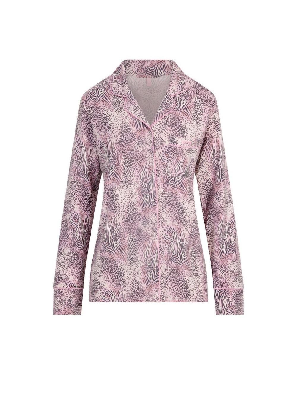 SKIMS Pink Animal Print Pajama Top size XL NWT